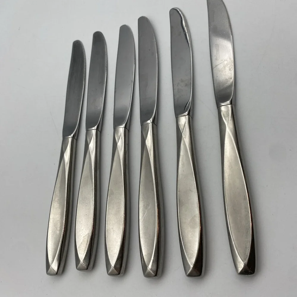Lot‎ of 6 Insico Nassau Dinner Butter Knives 8 5/8